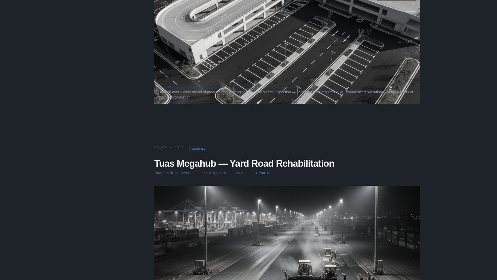 Tarmac - Precision Paving Landing Page Template