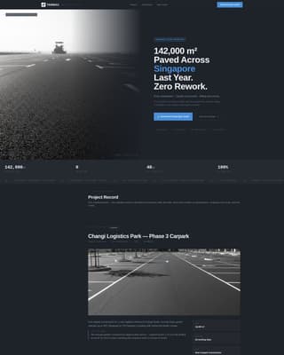Tarmac - Precision Paving Landing Page Template