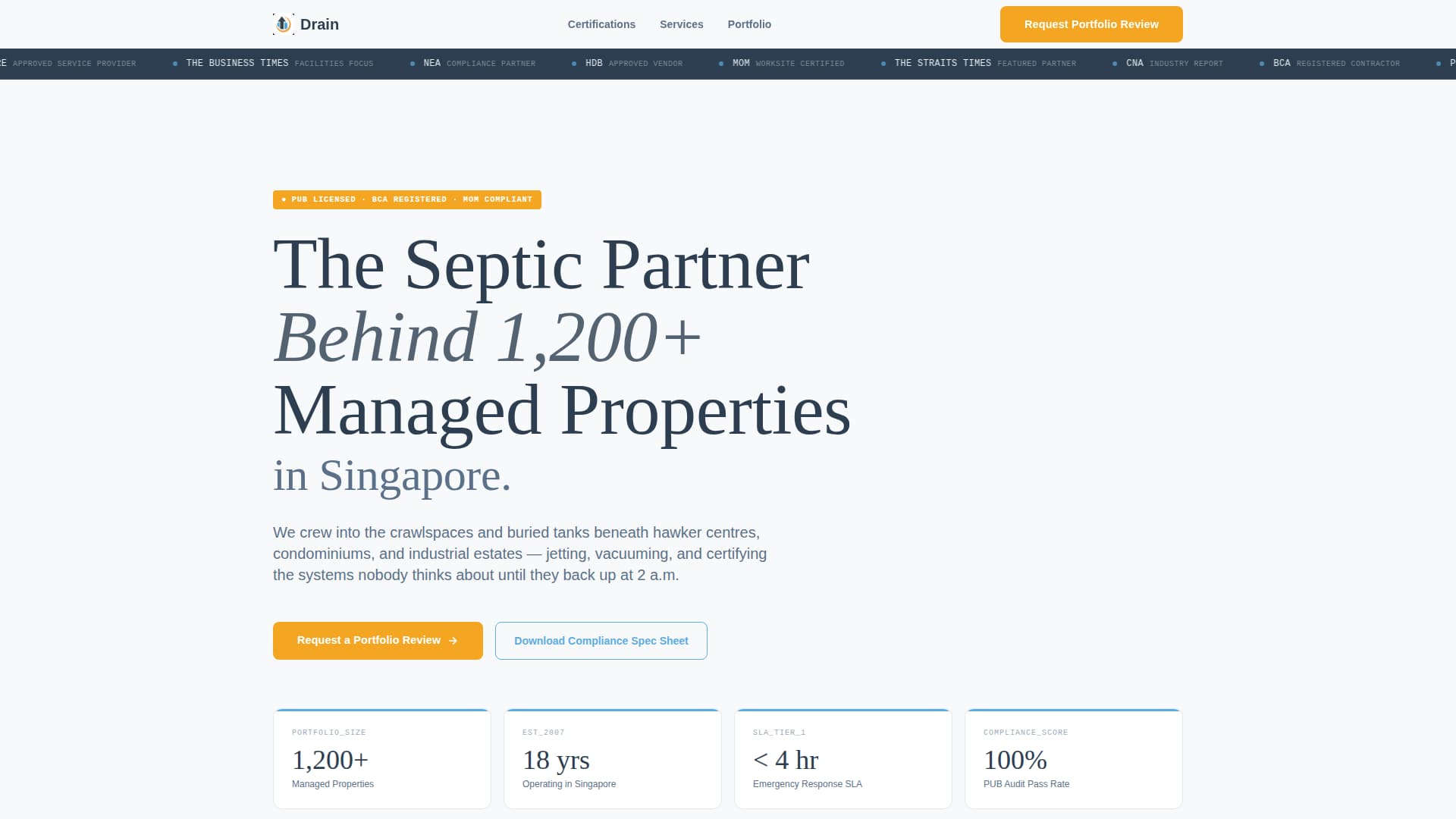 Singapore Local FAQ Website Template