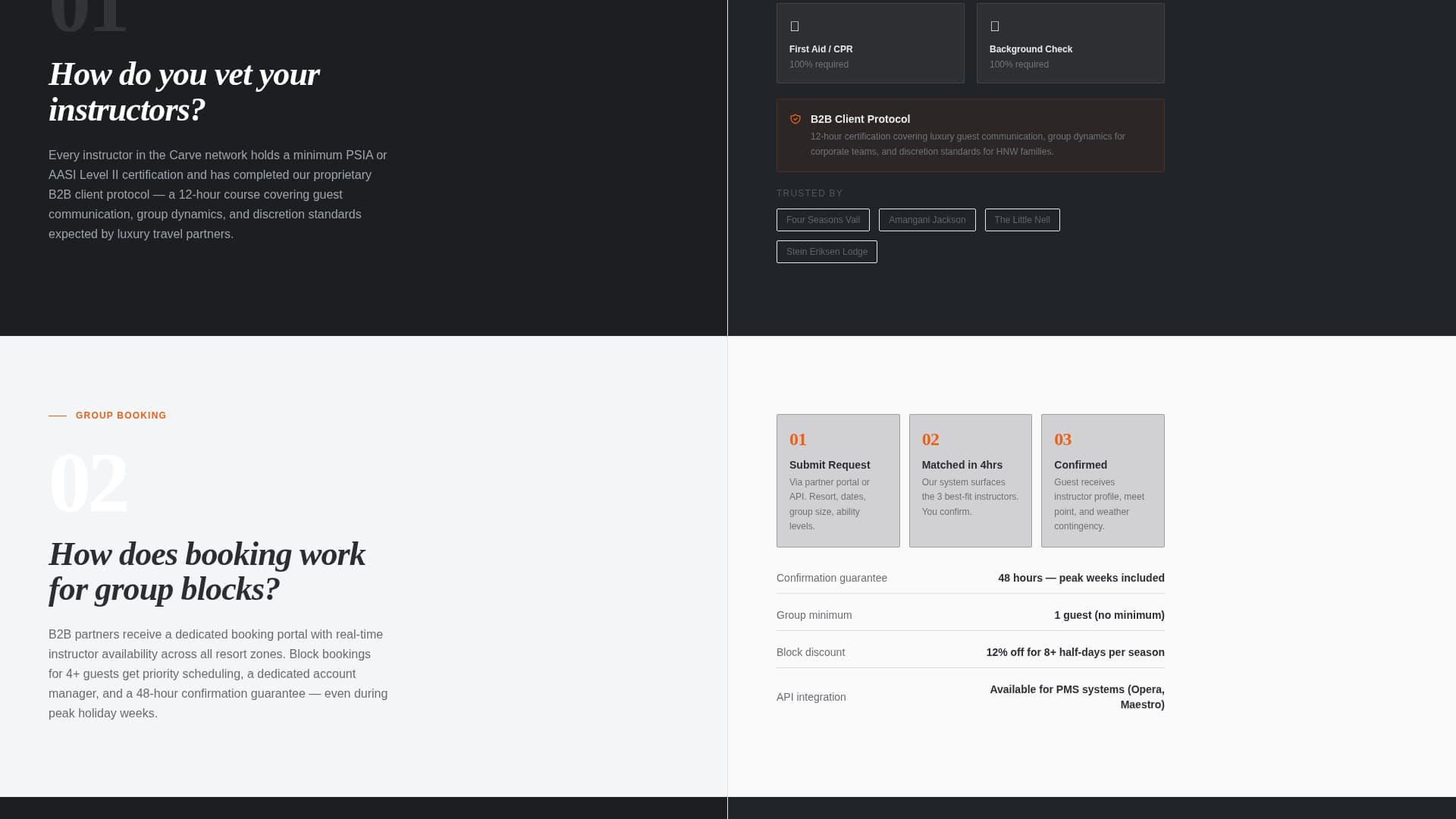 Carve - Elite Skiinstructor Landing Page Template