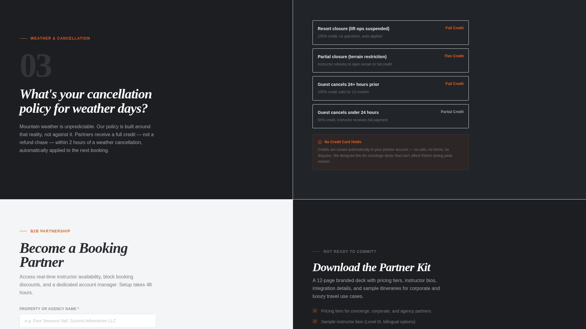 Carve - Elite Skiinstructor Landing Page Template