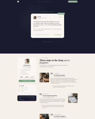 Sleep Consultant (Baby) Booking Website Template
