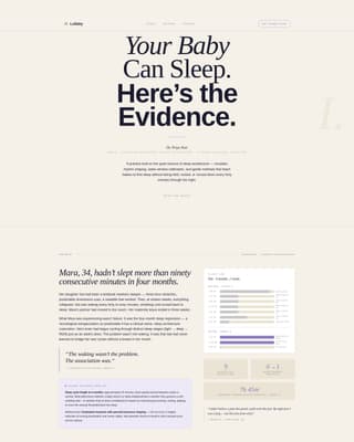 Sleep Consultant (Baby) Portfolio Website Template