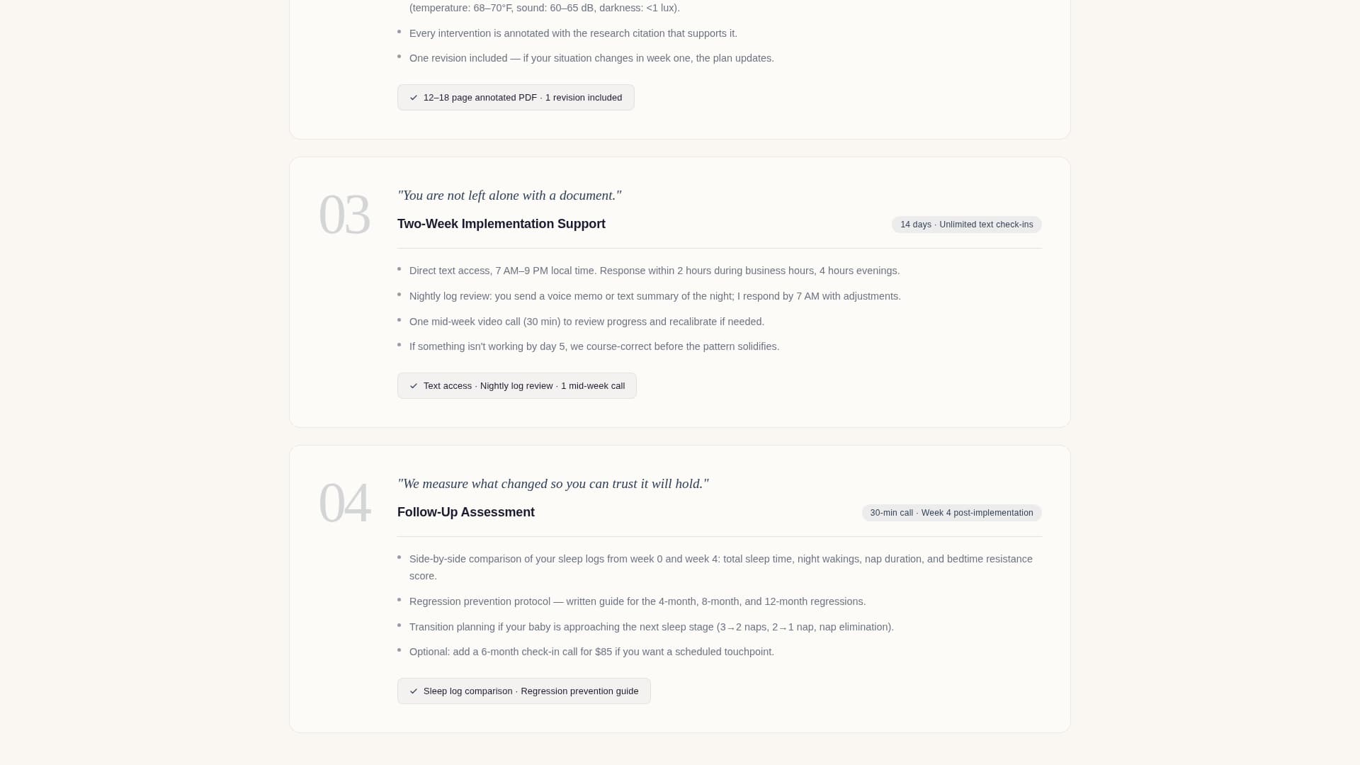 Sleep Consultant (Baby) Booking Website Template