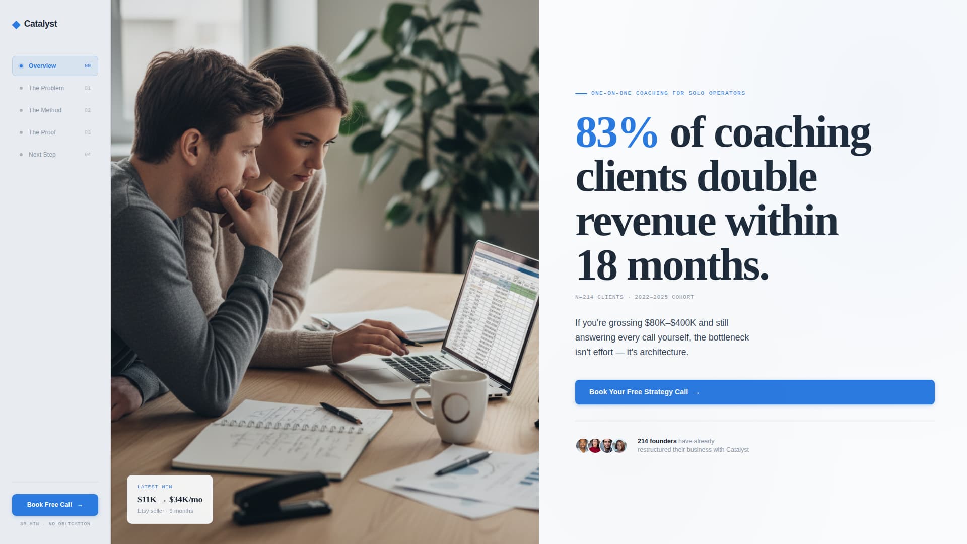 Catalyst - Highimpact Coaching Landing Page Template