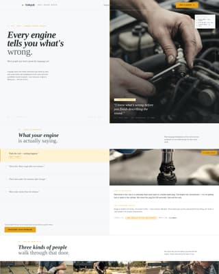Torque - Trusted Smallenginerepair Landing Page Template