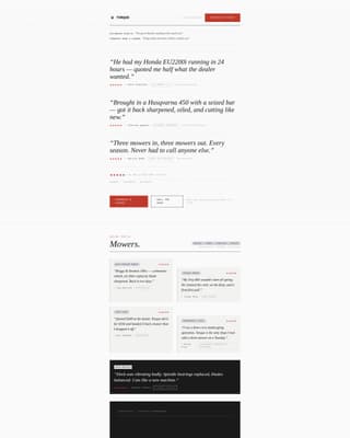 Small Engine Repair Business Booking Website Template