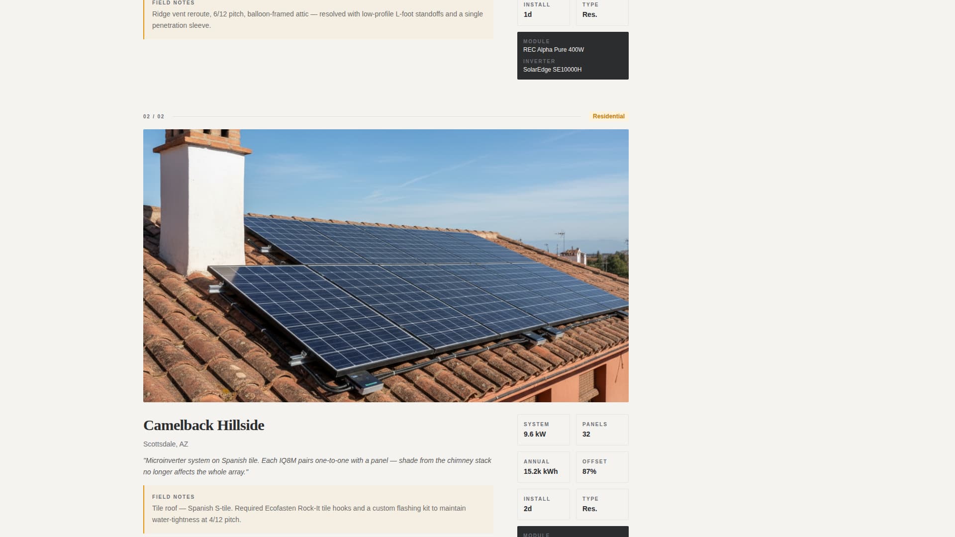 Array - Editorial Solar Landing Page Template