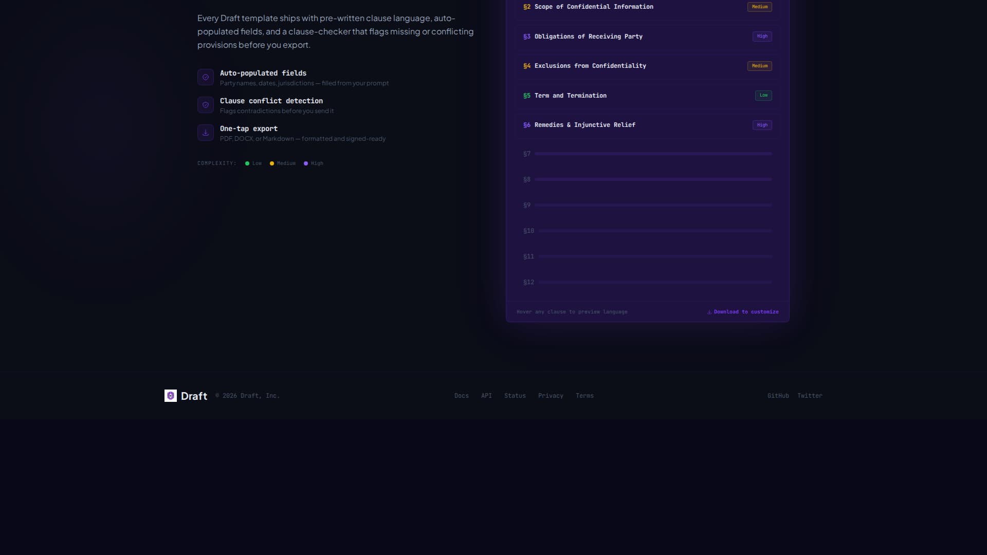Draft - Powerful Contract Landing Page Template