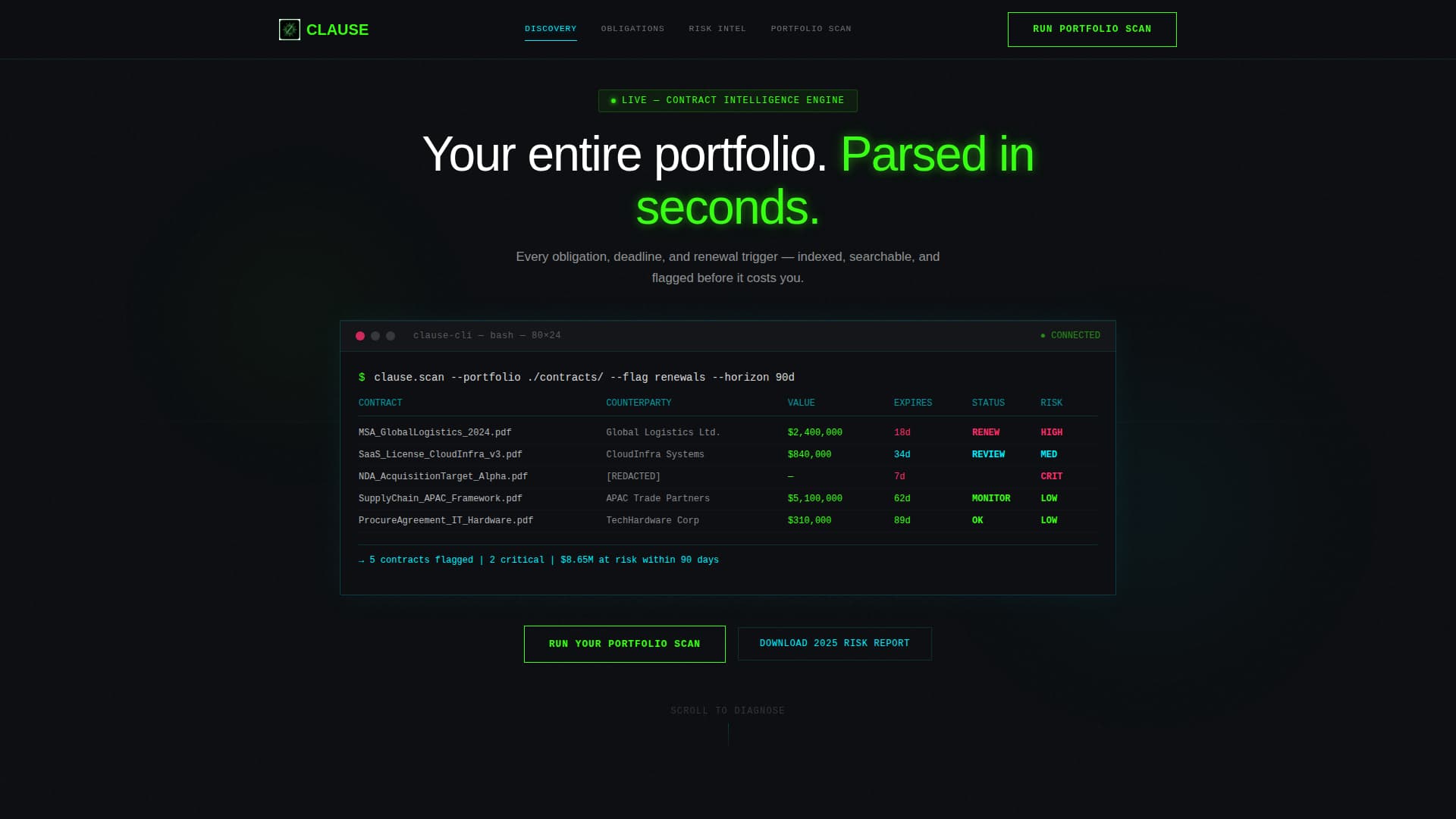 Bind — Smart Contract Landing Page Template
