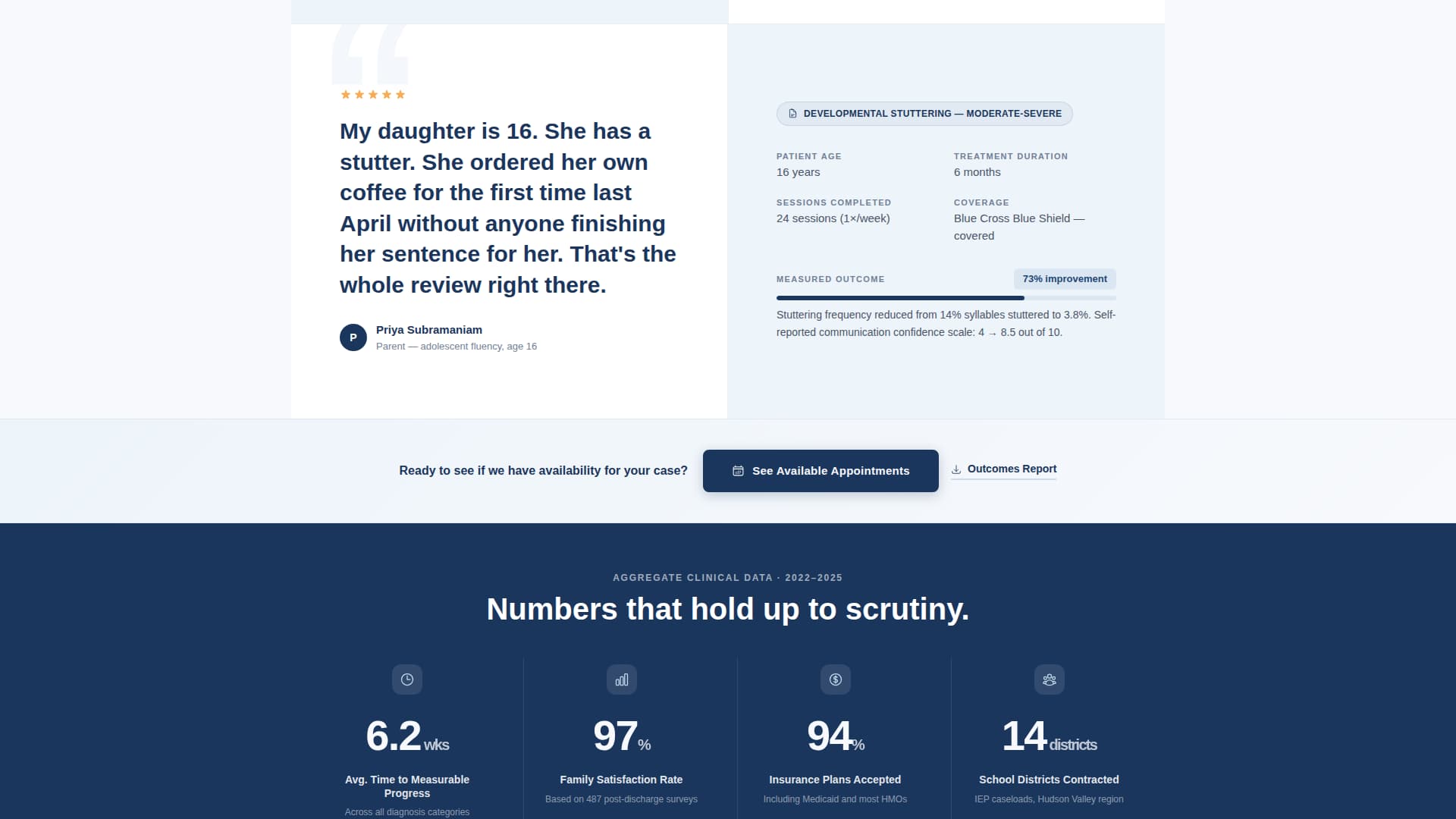 Vouch - Trusted Speechtherapist Landing Page Template
