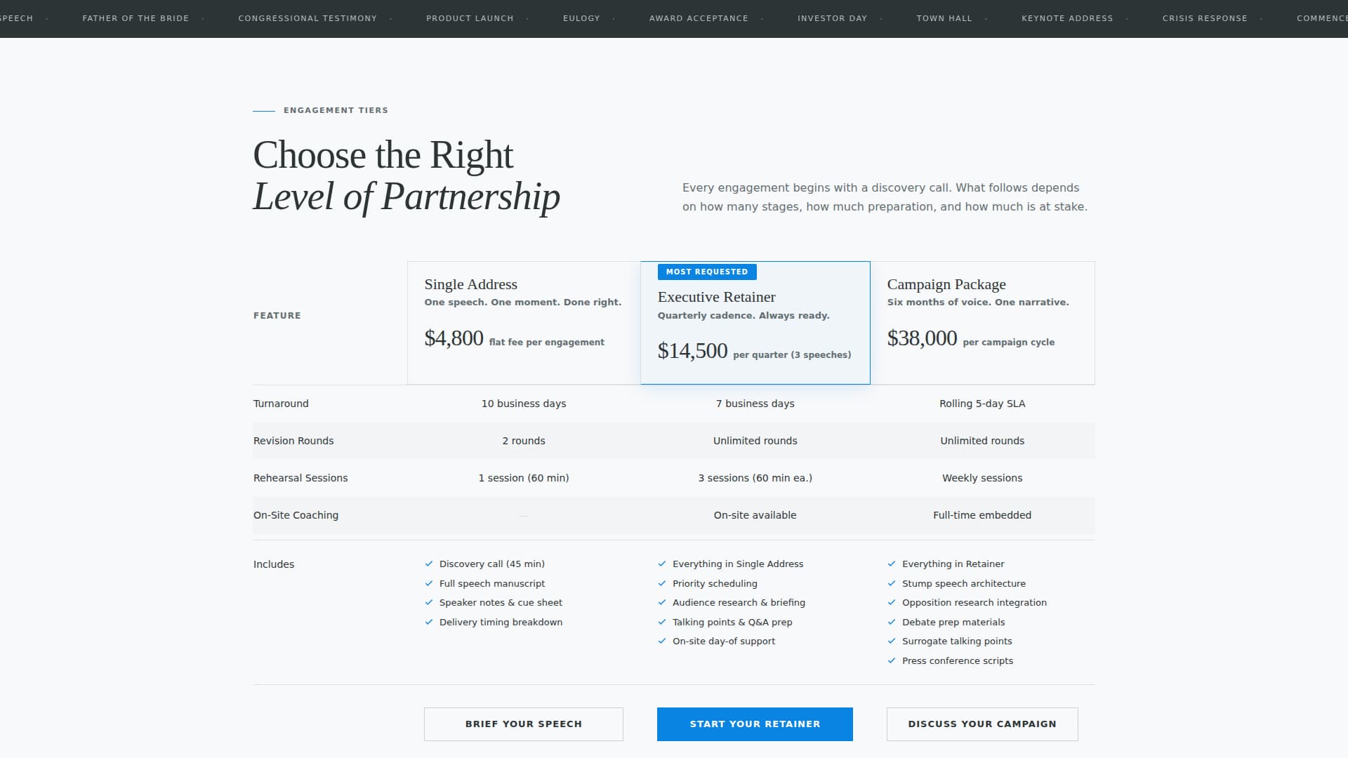 Speechwriter Careers Website Template