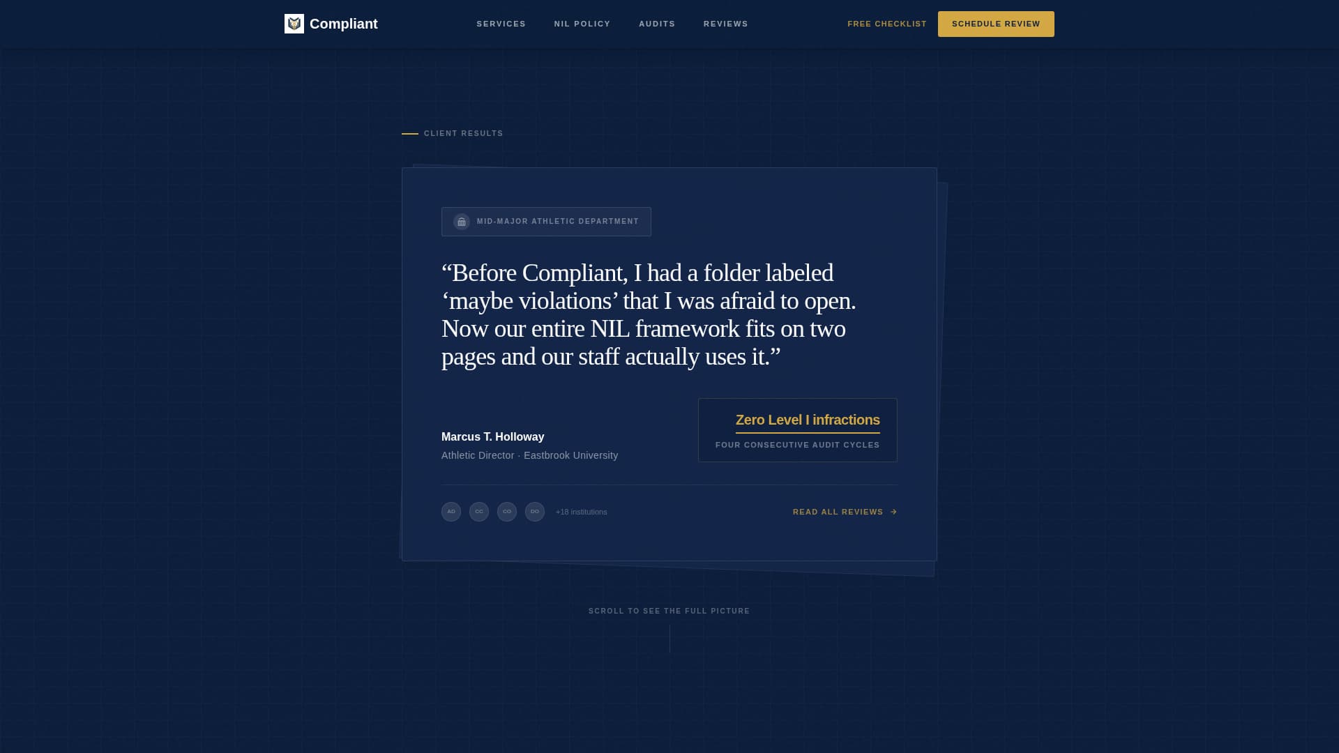 Sports Consulting Booking Website Template