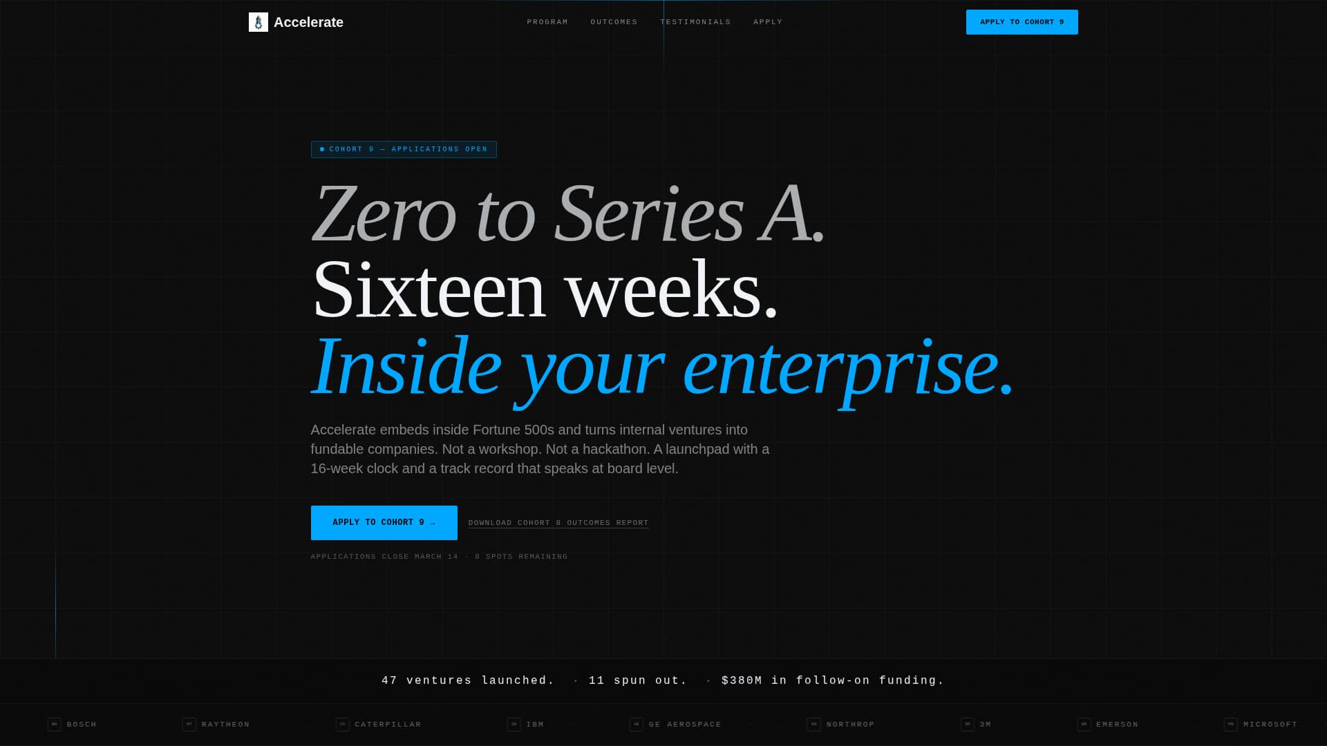Accelerate - High-Velocity Corporate Landing Page Template
