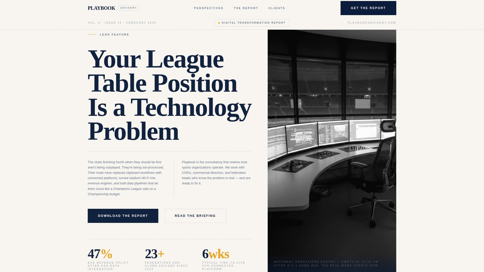 Sports Consulting Directory Website Template