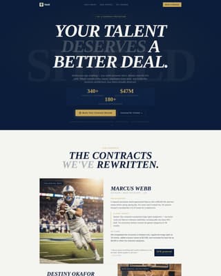 Shield - Authoritative Sportsconsulting Landing Page Template