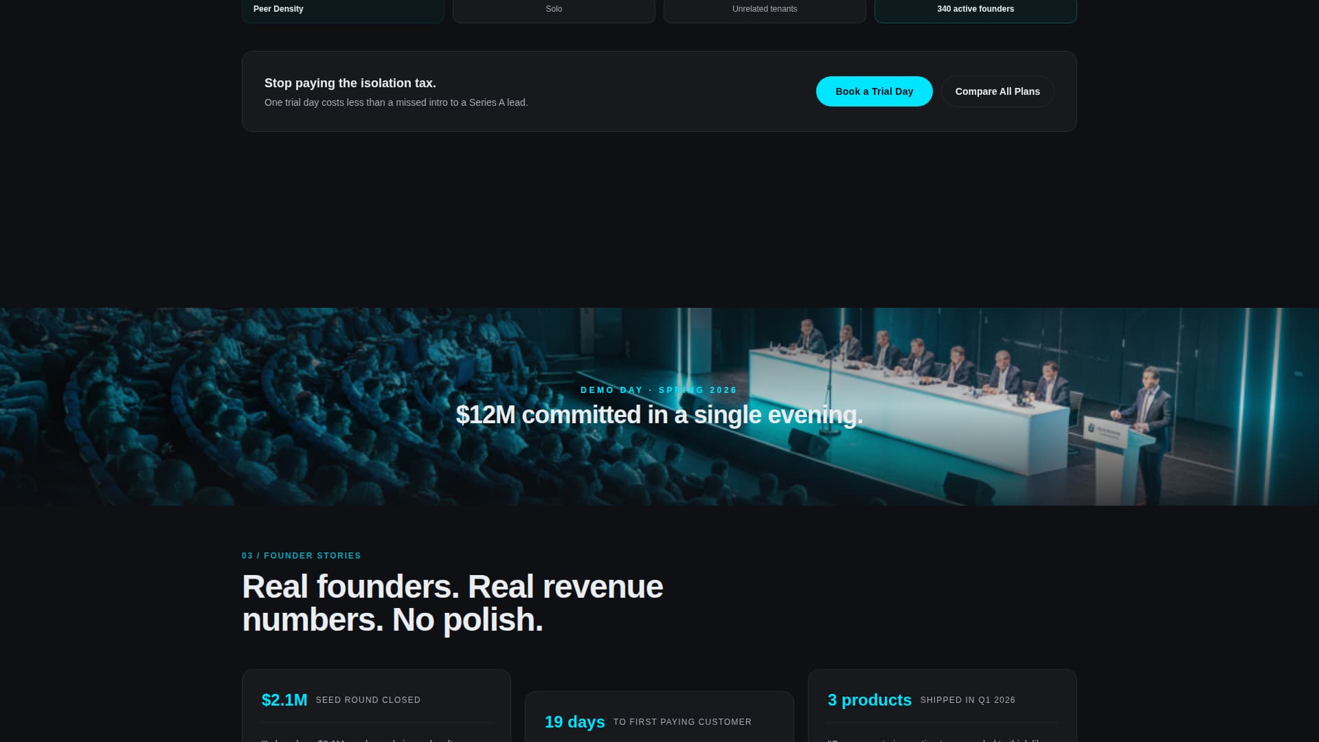 Launchpad - Electric Incubator Landing Page Template