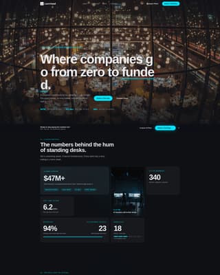 Launchpad - Electric Incubator Landing Page Template