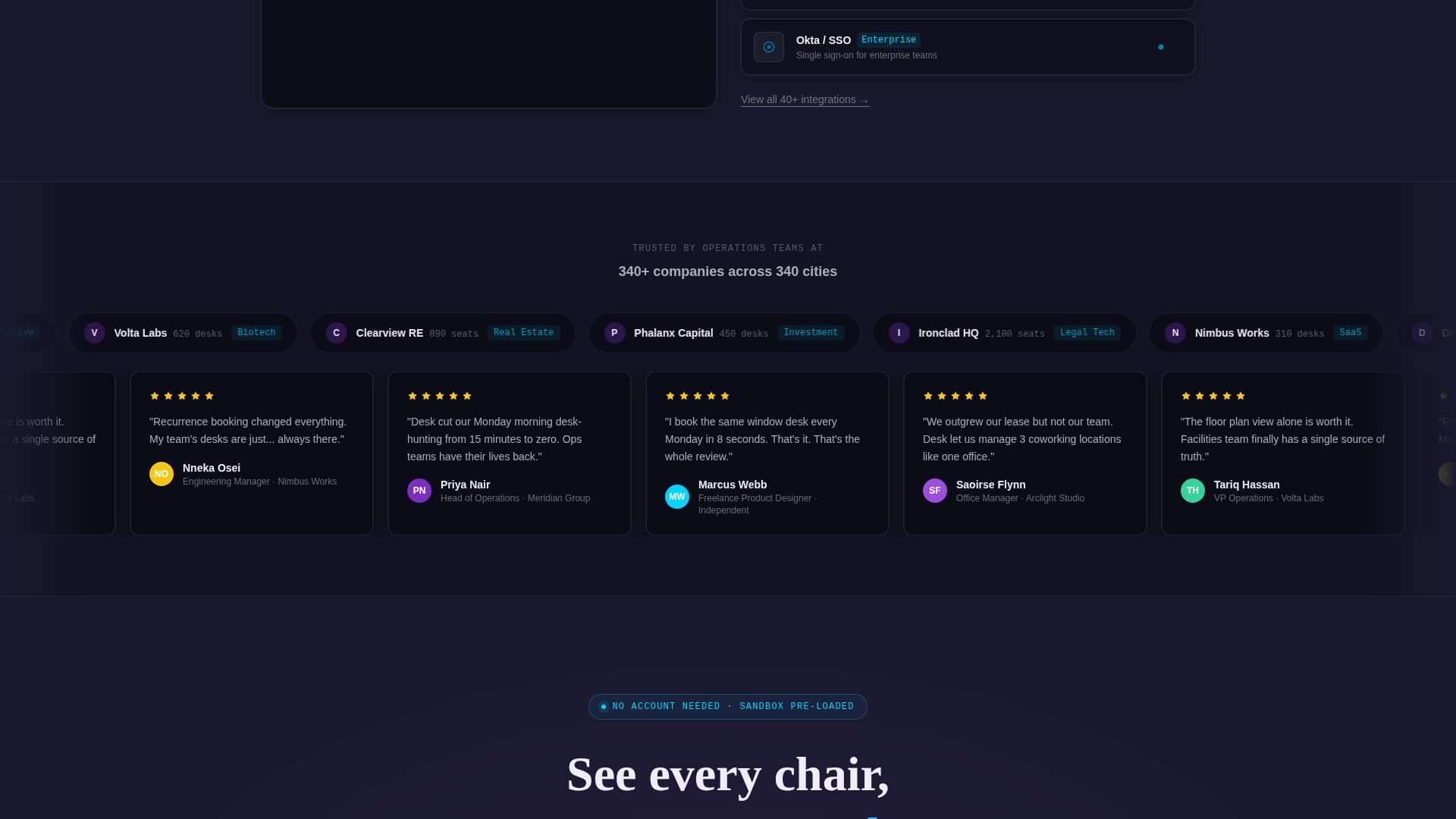 Desk - Seamless Coworking Landing Page Template