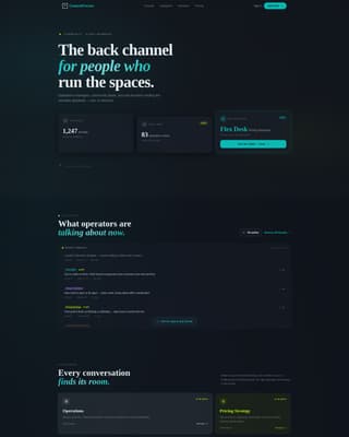 Coworkforum - Dynamic Community Landing Page Template