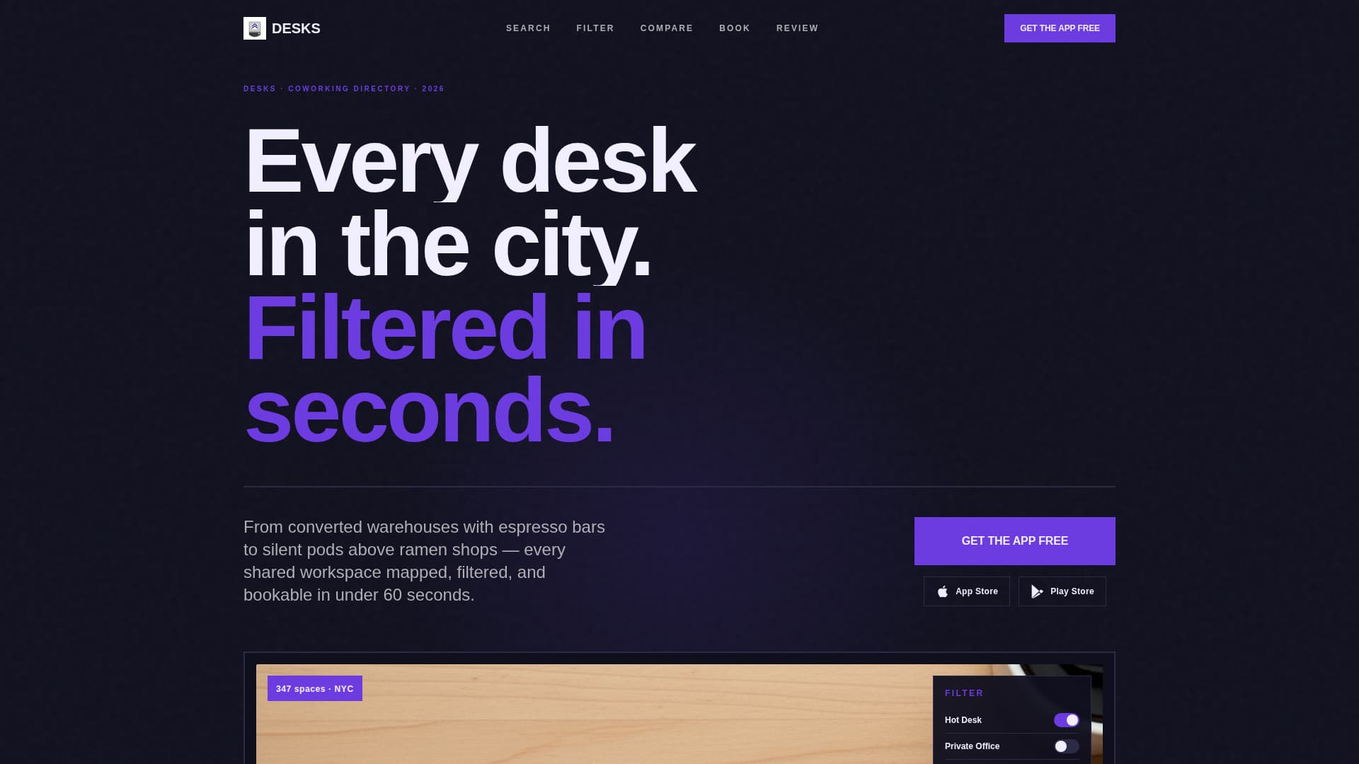 Workspace - Electric Coworking Landing Page Template