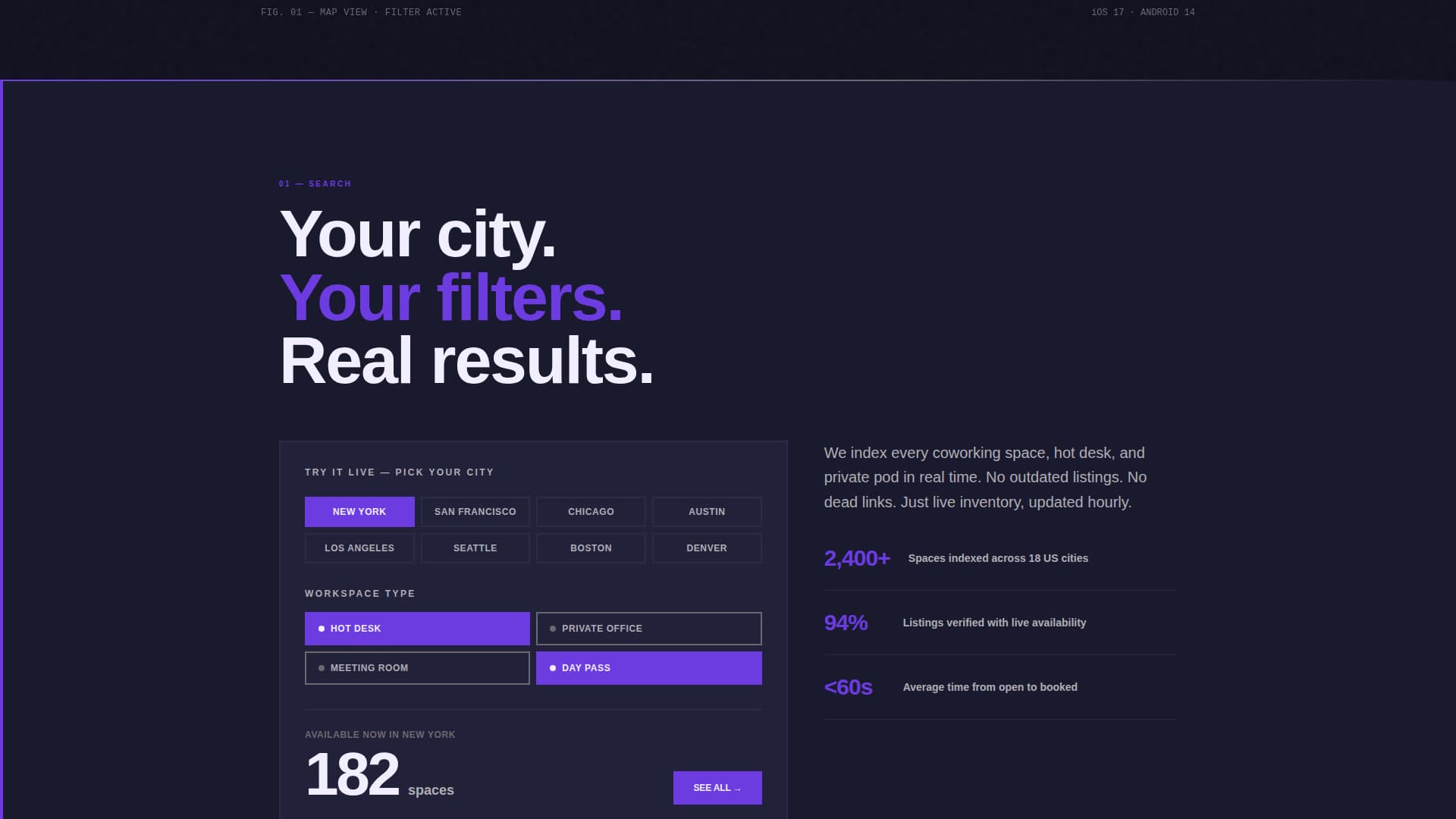 Workspace - Electric Coworking Landing Page Template
