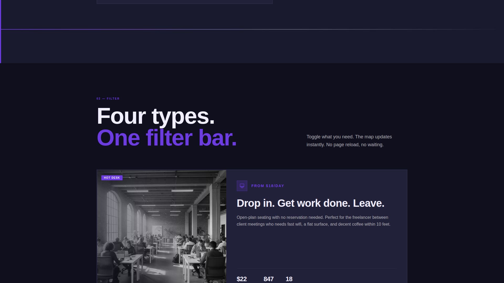 Workspace - Electric Coworking Landing Page Template