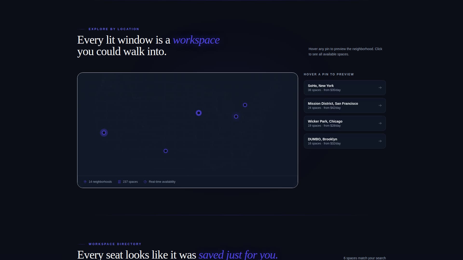 Deskdrop - Electric Coworking Landing Page Template