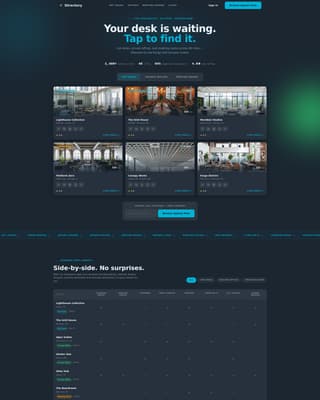 Workgrid - Searchable Coworking Landing Page Template