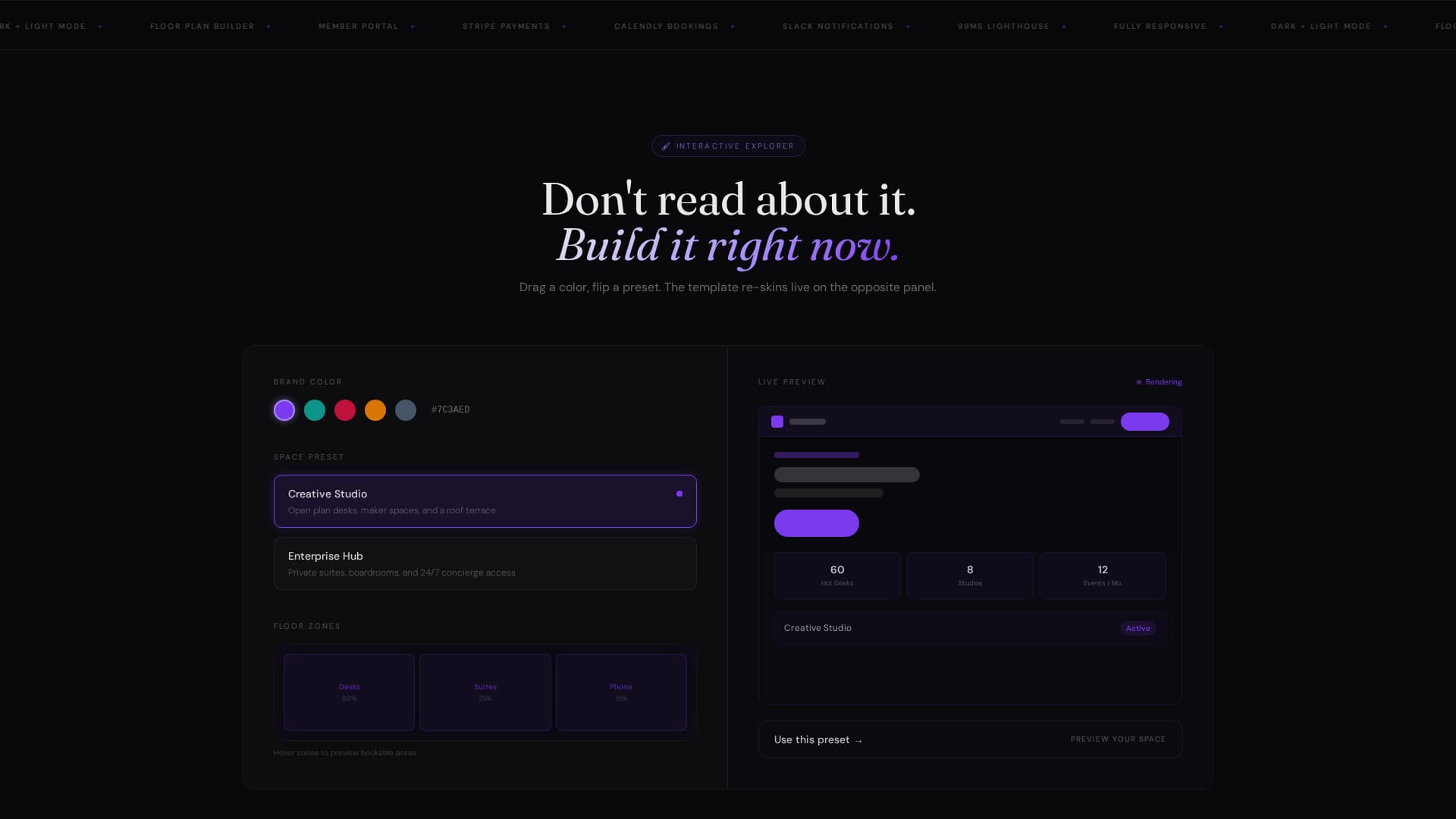 Desk - Dynamic Coworking Landing Page Template