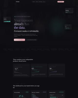 Ferment - Iridescent Brewery Landing Page Template