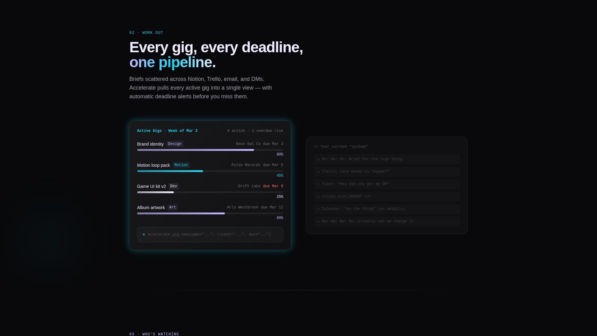 Accelerate - Powerful Creative Landing Page Template