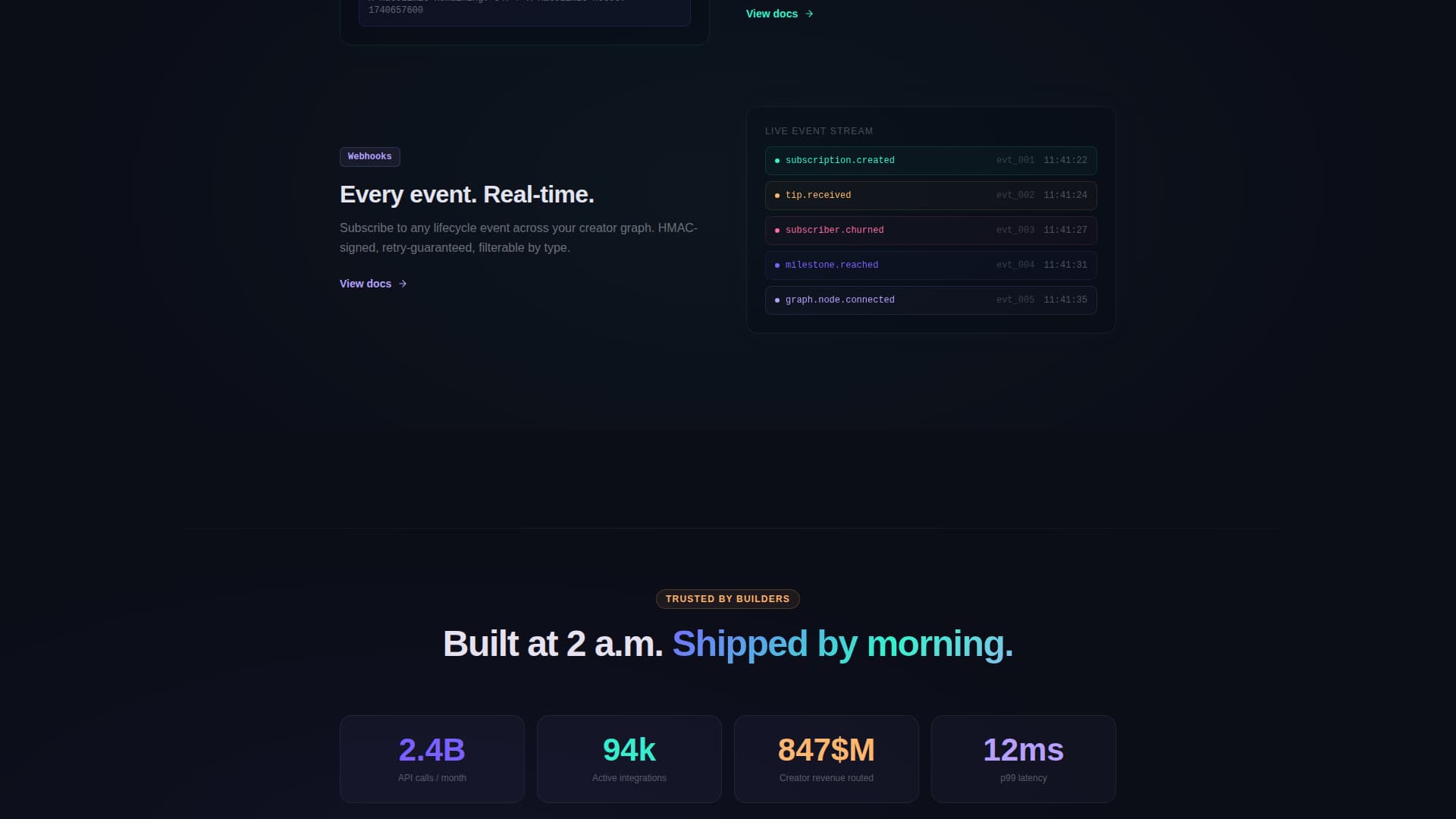 Endpoint - Powerful Creator Economy Landing Page Template