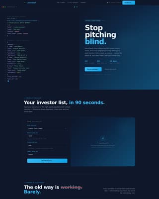 Launchpad - Precision Investor Matching Landing Page Template