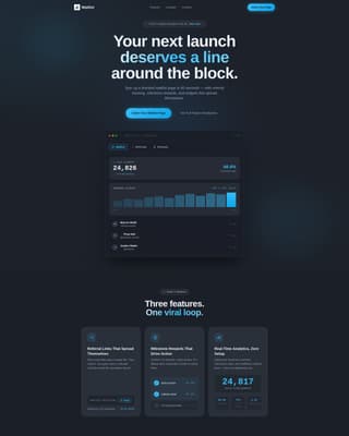 Waitlist - Powerful Creator Landing Page Template
