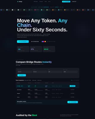 Bridge - Powerful Cross-Chain Landing Page Template