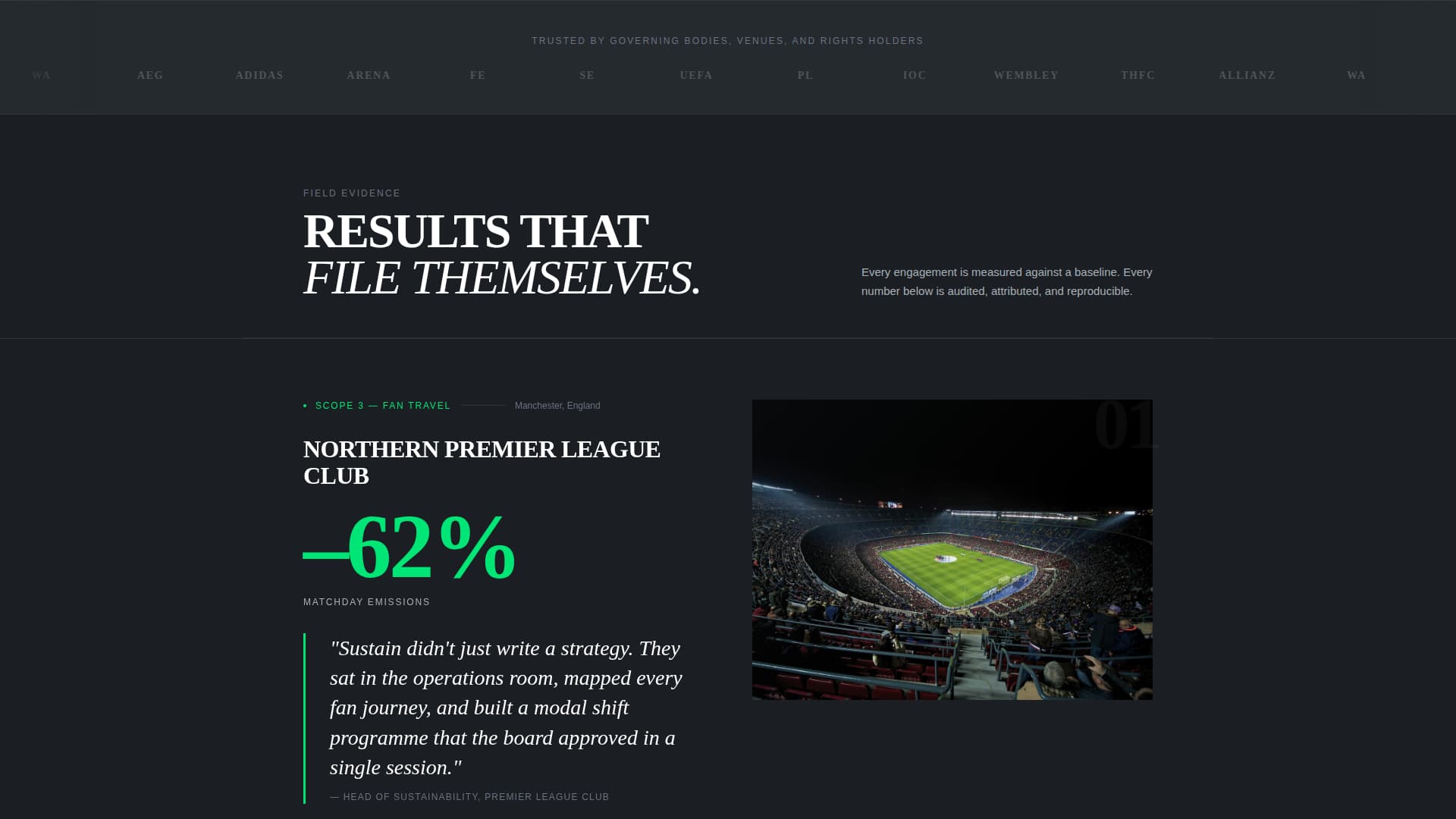 Sustain - Authoritative Sportsconsulting Landing Page Template