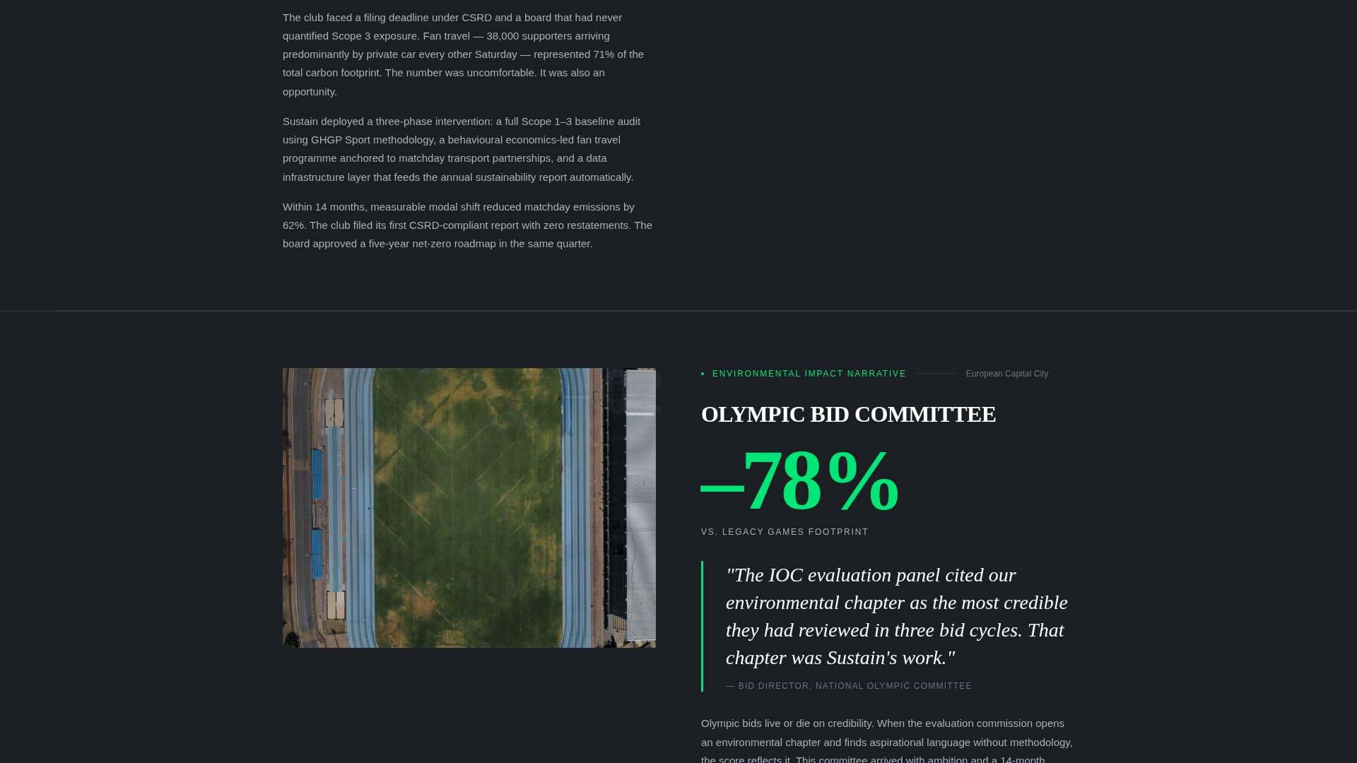 Sustain - Authoritative Sportsconsulting Landing Page Template