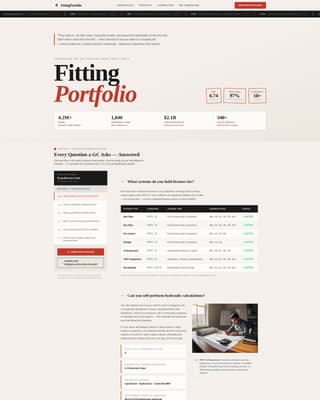 Fitting - Authoritative Sprinklerfitter Landing Page Template