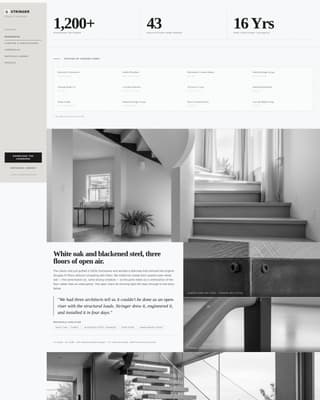Stair Builder Business Blog Website Template