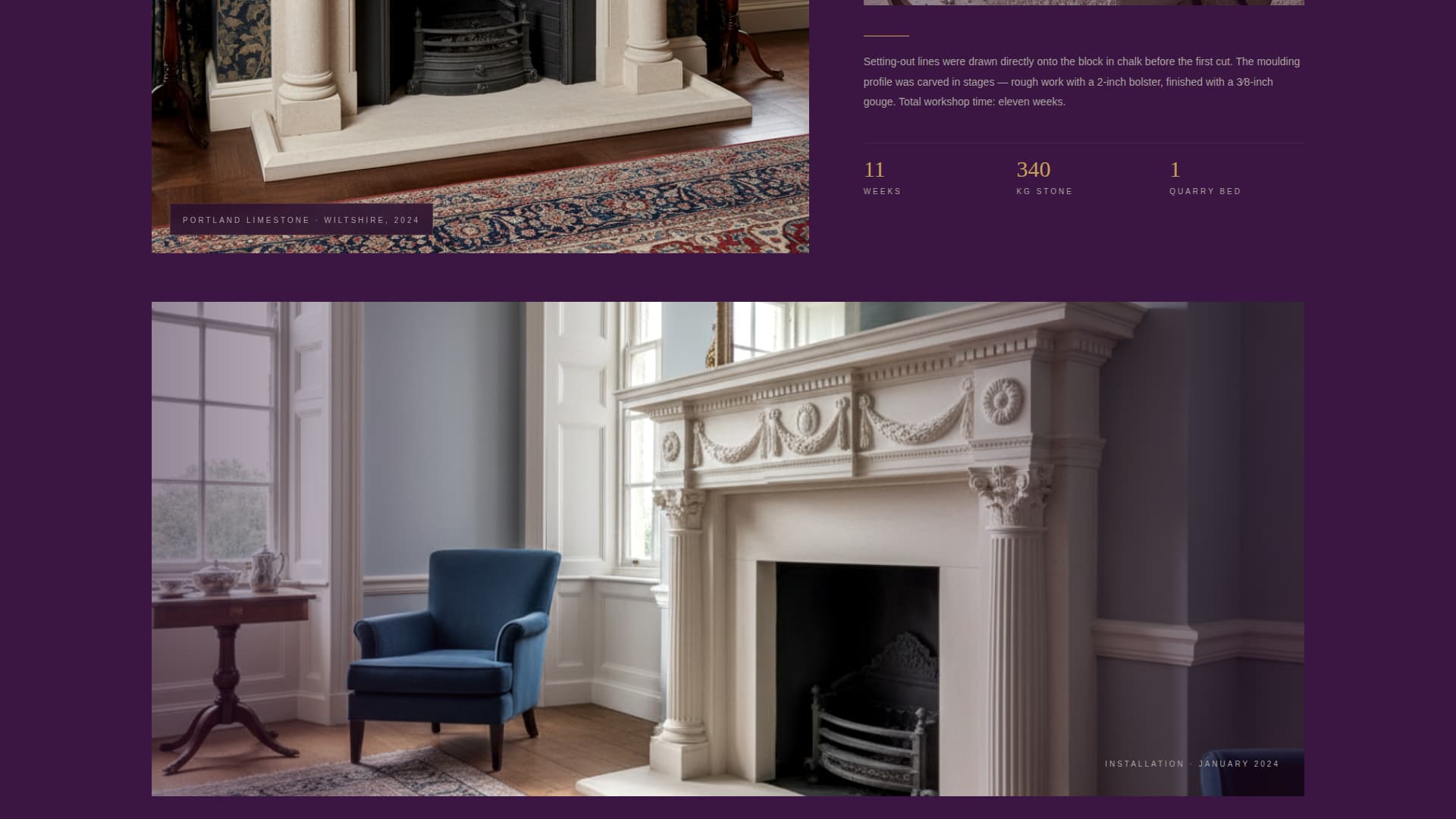 Chisel - Bespoke Stonemason Landing Page Template