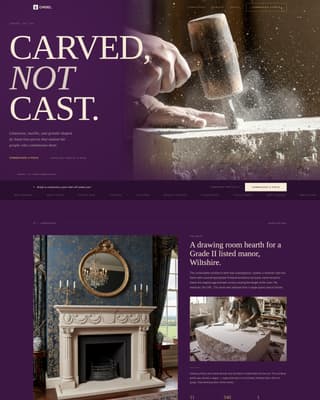 Chisel - Bespoke Stonemason Landing Page Template