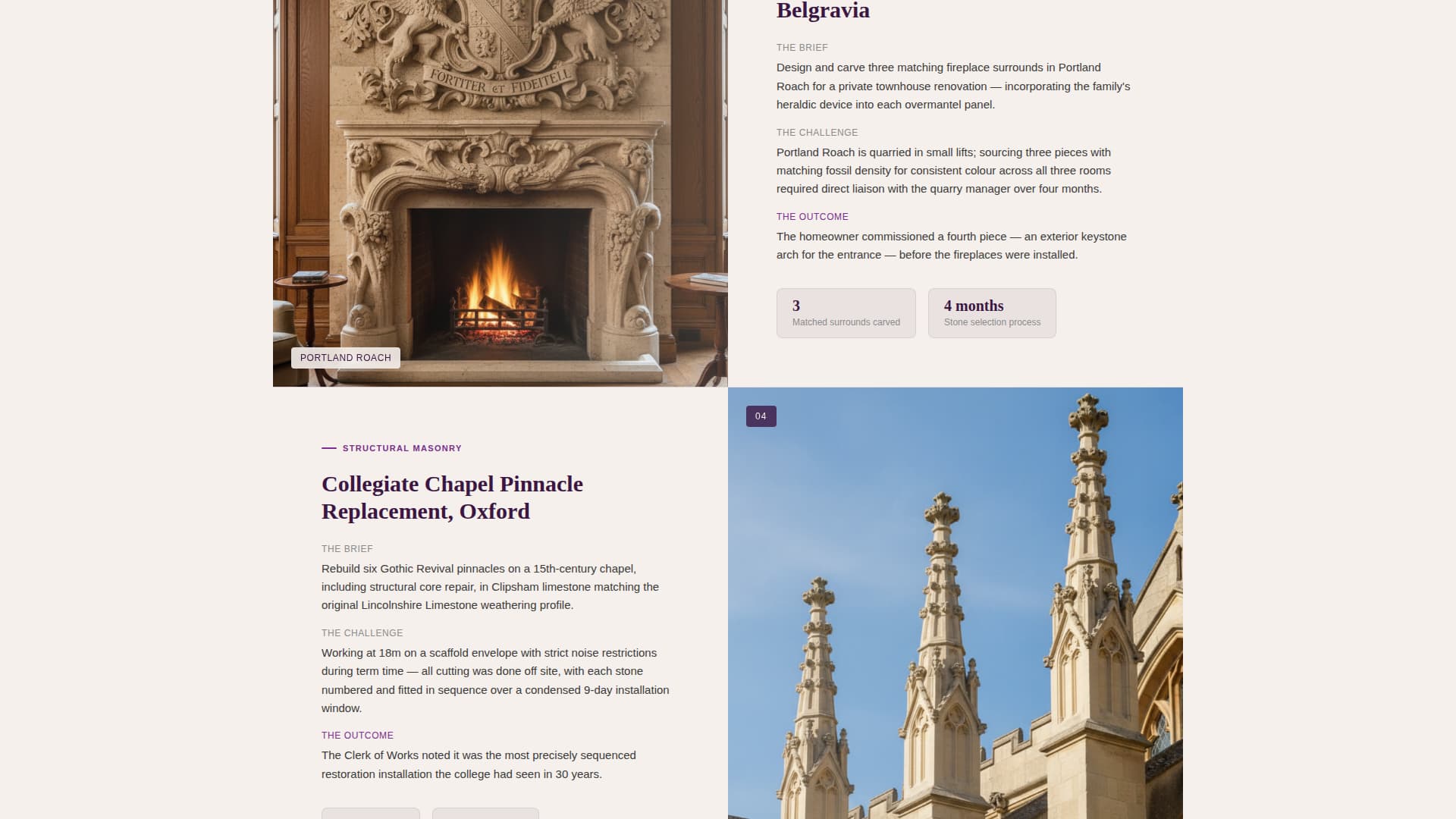Chisel - Precision Stonemason Landing Page Template