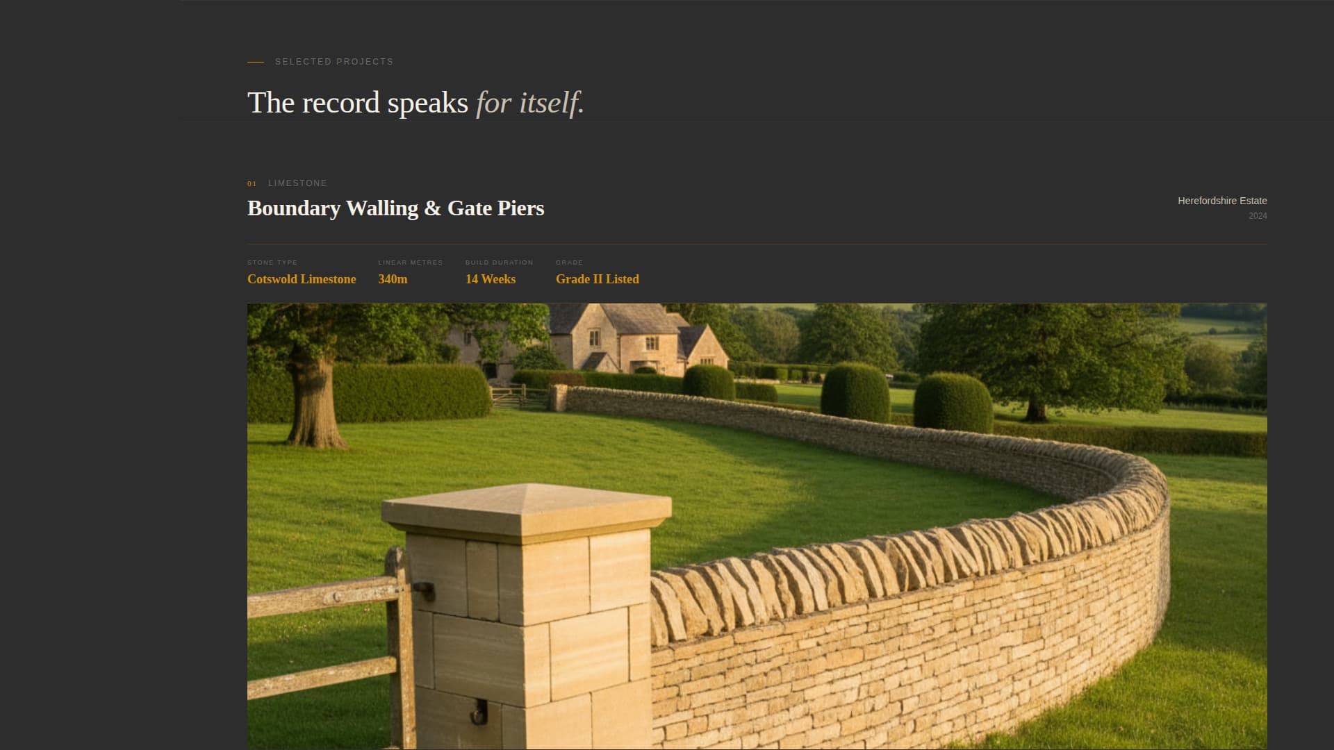 Stonemason Business Booking Website Template