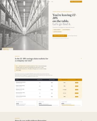 Procure - Strategic Sourcing Landing Page Template