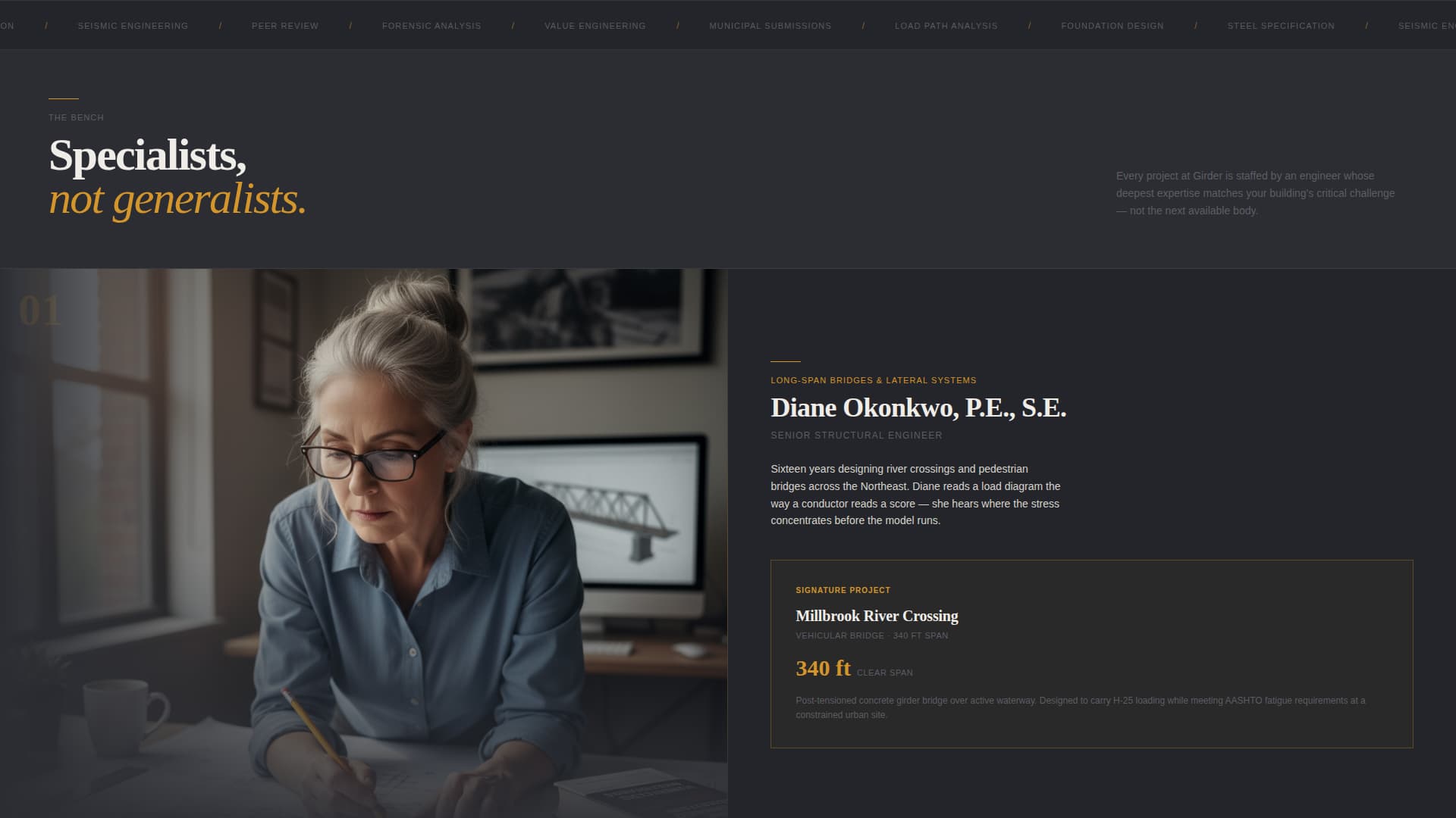 Girder - Authoritative Structuralengineering Landing Page Template