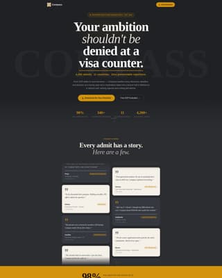 Compass - Authoritative Studyabroad Landing Page Template