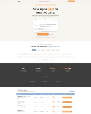 Bunk - Trusted Summercamp Landing Page Template