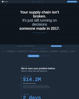 Chainlogic - Precision Logistics Landing Page Template