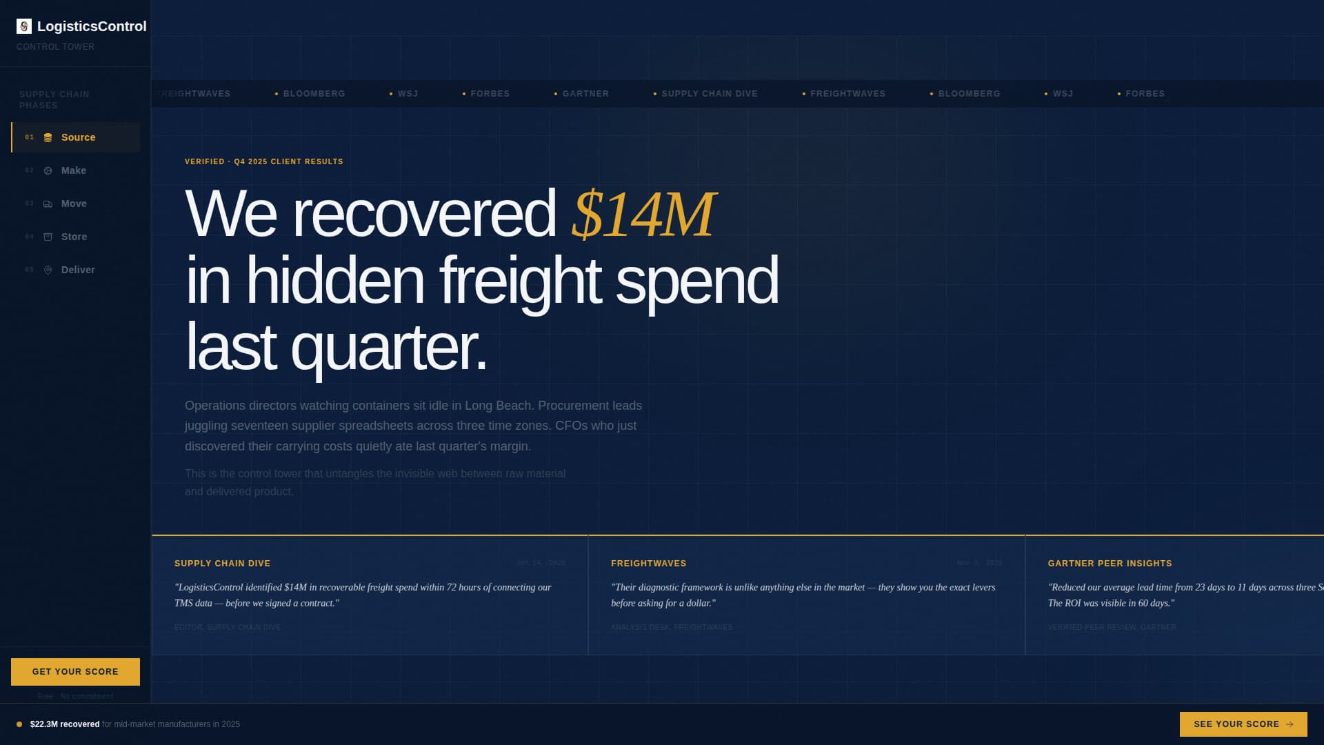 Logistics - Authoritative Supplychain Landing Page Template
